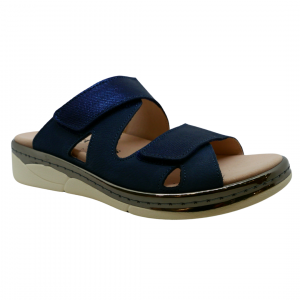 104933 - SANDALIA CON DOBLE TIRA DE VELCRO DESTALONADA